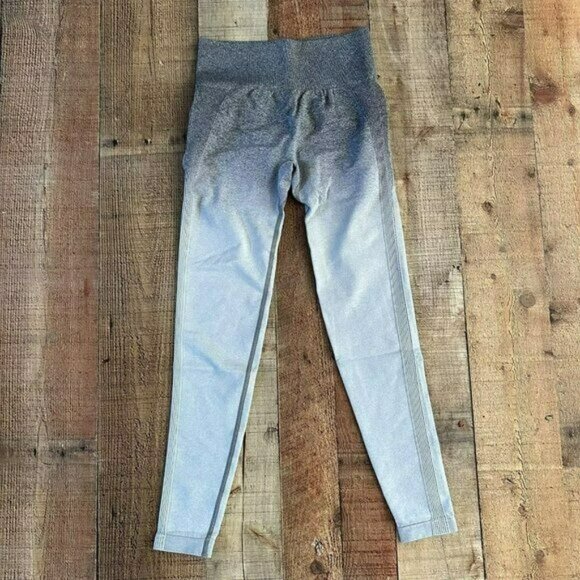 Boutique Gray fade to white sculpted shapewear leggings small - Picture 1 of 7